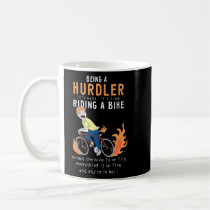 Caneca De Café Hurra Como O Ciclista De Bicicletas De Corrida Eng