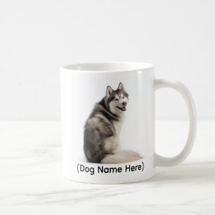 Caneca De Café Husky Personalizado “Eu Sou o Dono”