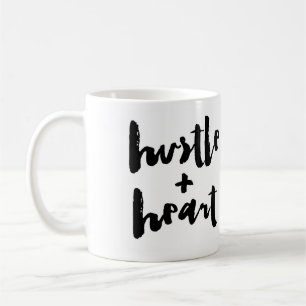 Caneca De Café Hustle + Coração