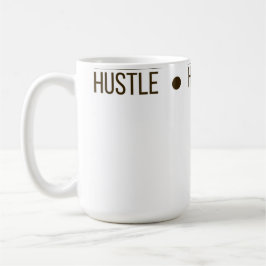 Caneca De Café Hustle, Home, Heart: Design de conforto motivacion
