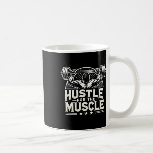 Caneca De Café Hustle Para O Muscle Barbell Bodybuilding