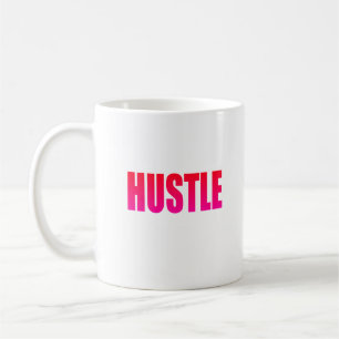 Caneca De Café HUSTLE - Rosa