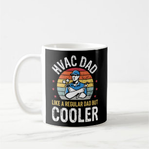 Caneca De Café Hvac Pai Mas Cooler Mens Funny Hvac Technicic Fat