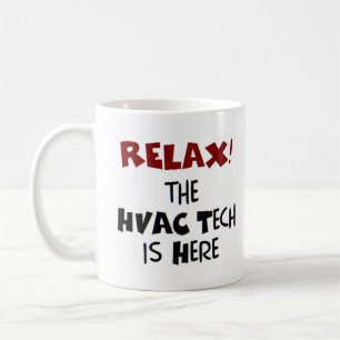 Caneca De Café hvac tech está aqui