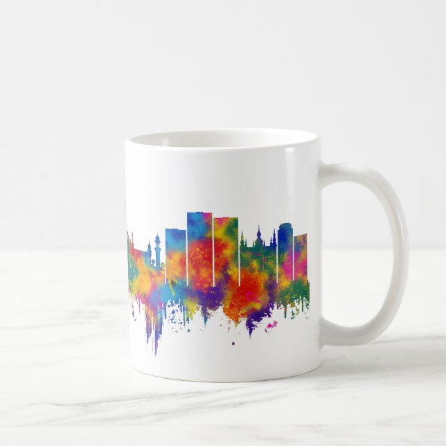 Caneca De Café Hyderabad Telangana Skyline (Direita)
