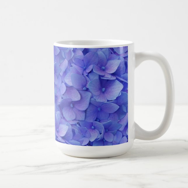 Caneca De Café Hydrangea Blue (Direita)
