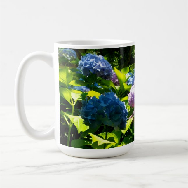 Caneca De Café Hydrangea Flower Garden Mug (Esquerda)