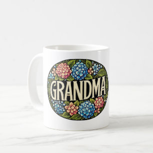 Caneca De Café Hydrangea Vovó