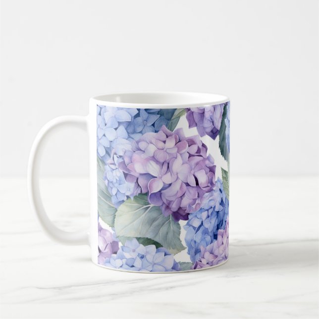 Caneca De Café Hydrangeas (Esquerda)