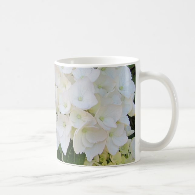 Caneca De Café Hydrangeas brancas (Direita)