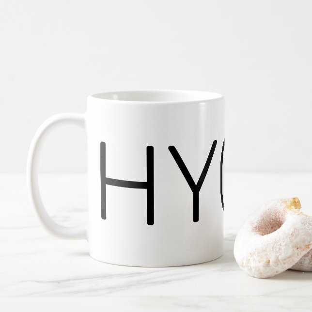 Caneca De Café Hygge Black (Com Donut)