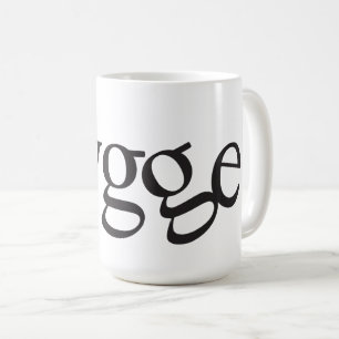 Caneca De Café Hygge Black and White Mug