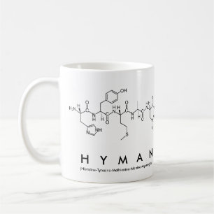 Caneca De Café Hyman peptide name mug