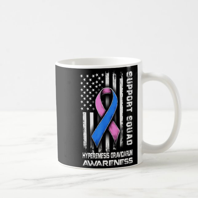 Caneca De Café Hyperemesis Awareness Gravidarum Squad Support Jok (Direita)