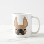 Caneca De Café I <3 Frenchie Mug<br><div class="desc">Cada caneca apresenta um rosto francês grande com um pequeno I<3 frenchie design on the other side. show some french bulldog love! frenchie="" design="" on="" the="" other="" side.="" show="" some="" french="" bulldog="">()</div>