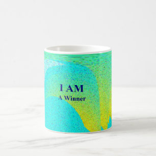 Caneca De Café "I AM A WINNER" White 11 oz Clássico Mug Branco