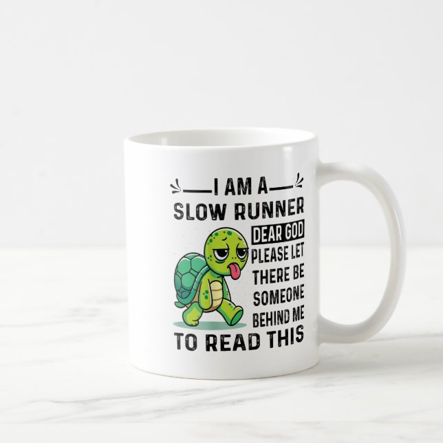 Caneca De Café I Am Runner Dear God Please Let There Be Someone F (Direita)