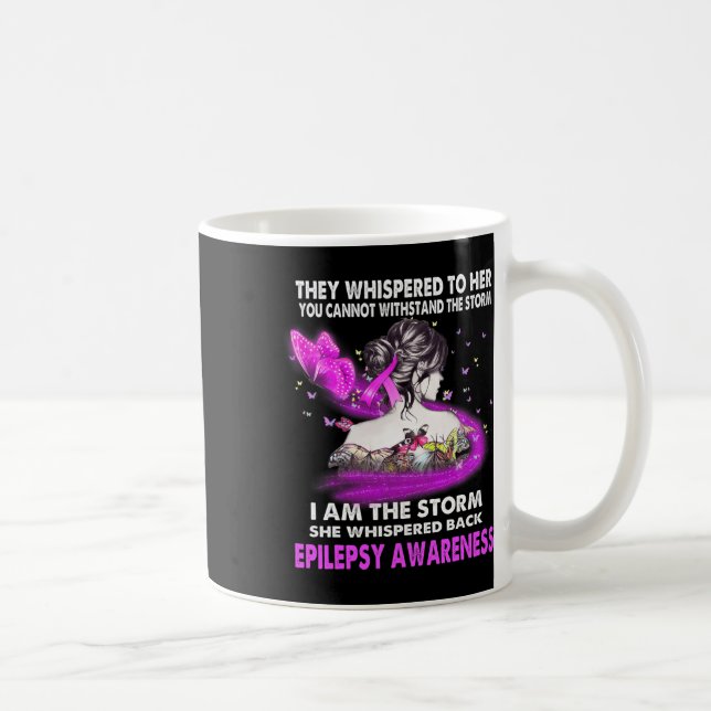 Caneca De Café I Am The Storm Epilepsy Awareness  (Direita)