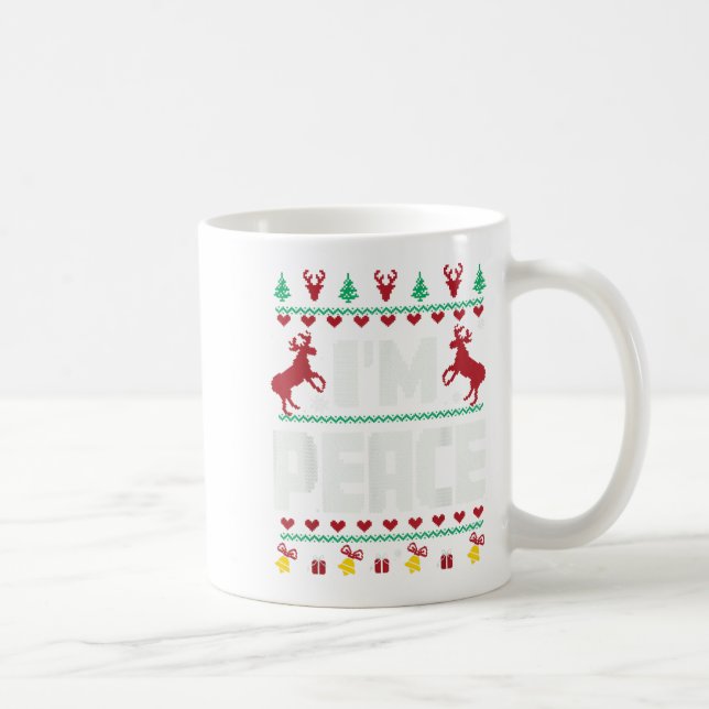 Caneca De Café I Come In Peace - I'm Peace Xmas Matching Couples  (Direita)