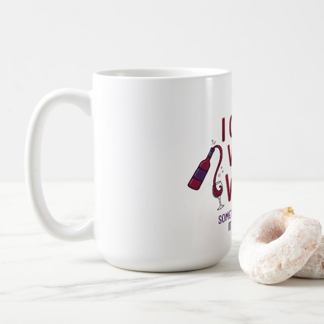 Caneca De Café I Cook With Wine Funny Kitchen Humor Coffee Mug (Com Donut)