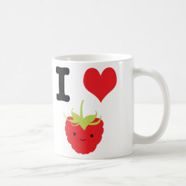 Caneca De Café I Coração de Framboesas