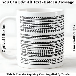 Caneca De Café I’d Rather Be Asleep Hidden Message 086 Funny 