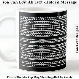 Caneca De Café I’d Rather Be Knitting Hidden Message 089W Novelty