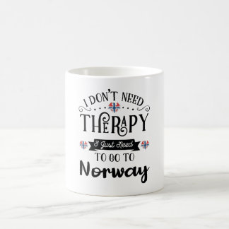 Caneca De Café I Dont Need Therapy I Just Need To Go To Norway