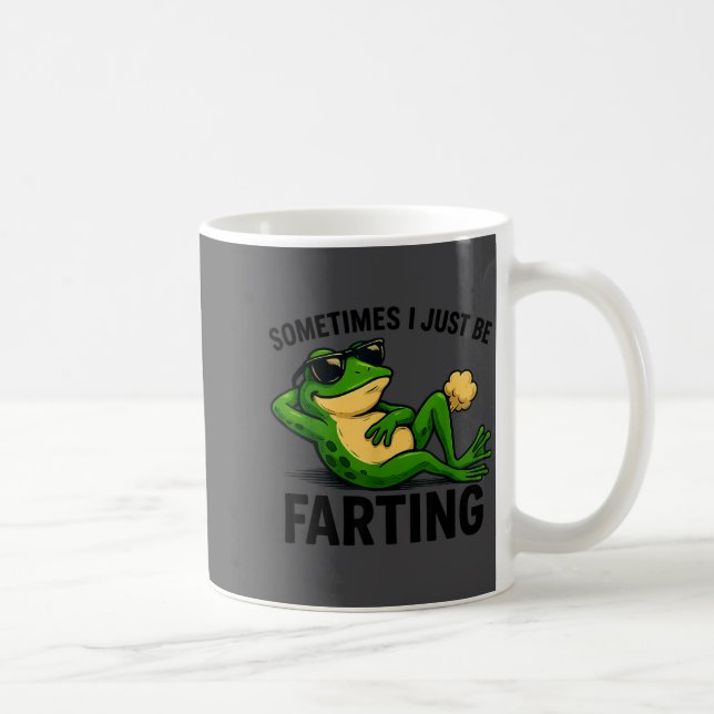 Caneca De Café I Farting Frog Sometimes Just Dreams (Direita)