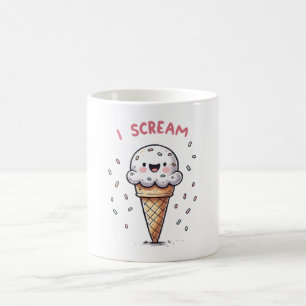 Caneca De Café I Gritar Cone with Sprinkles