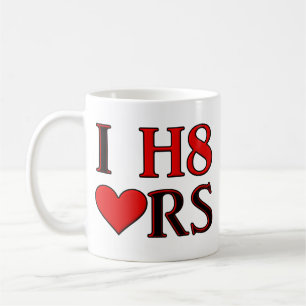 Caneca De Café I H8 Coração Engraçado Mug