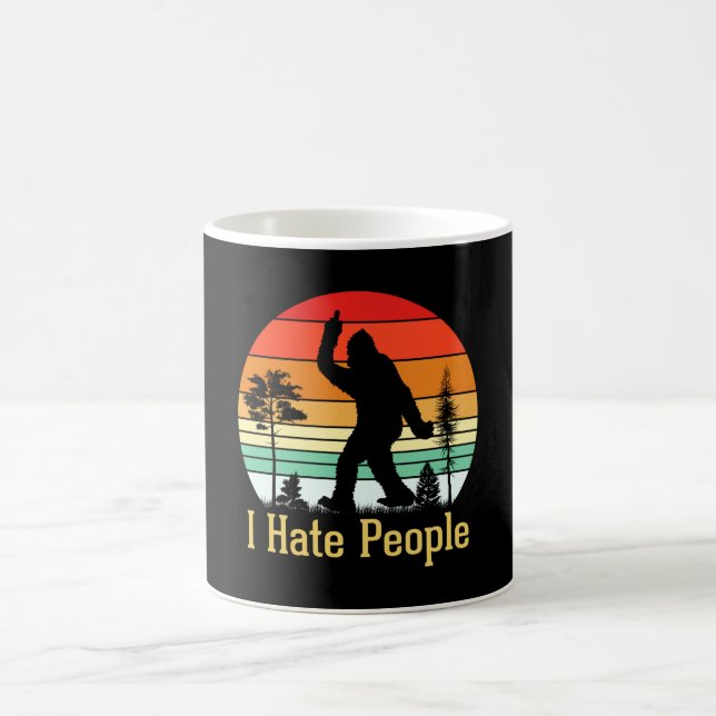 Caneca De Café I Hate People | Bigfoot Retro (Centro)
