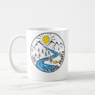 Caneca De Café I Hate People Outdoor Camping Nature Lover
