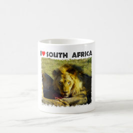 Caneca De Café I Heart Africa Lion Stare
