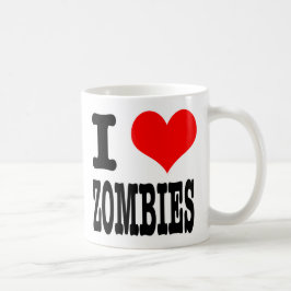 CANECA DE CAFÉ I HEART (AMOR) ZOMBIES