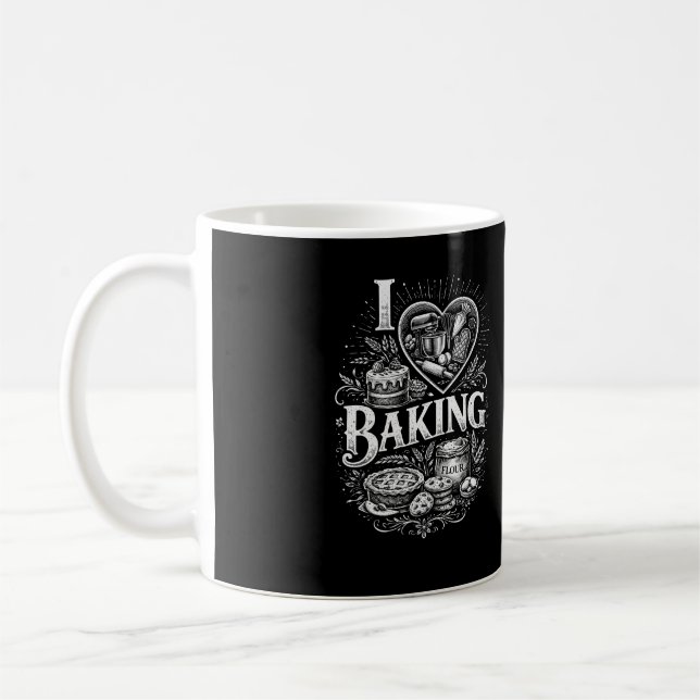 Caneca De Café I Heart Baking (Esquerda)