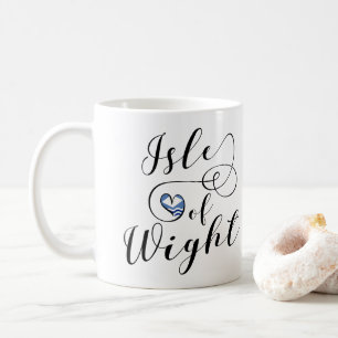 Caneca De Café I Heart Isle of Wight Flag