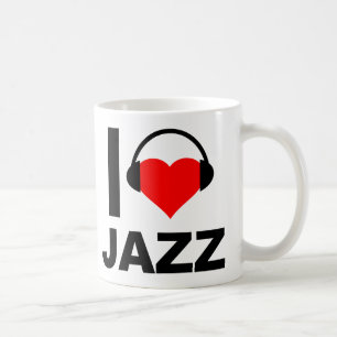 Caneca De Café I Heart Jazz Funny Mug