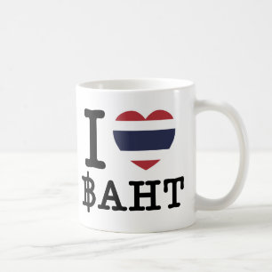 Caneca De Café I Heart (Love) Baht