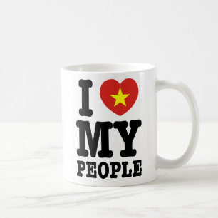 Caneca De Café I Heart (Love) My Viet Pessoas