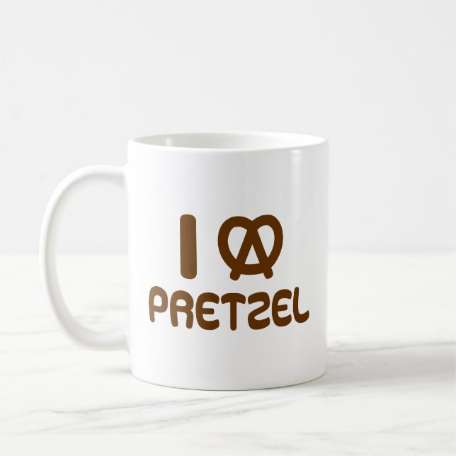 Caneca De Café I Heart Pretzel (Esquerda)