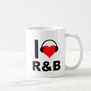 Caneca De Café I Heart R&B Engraçado Mug