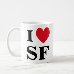 Caneca De Café I Heart SF Mug