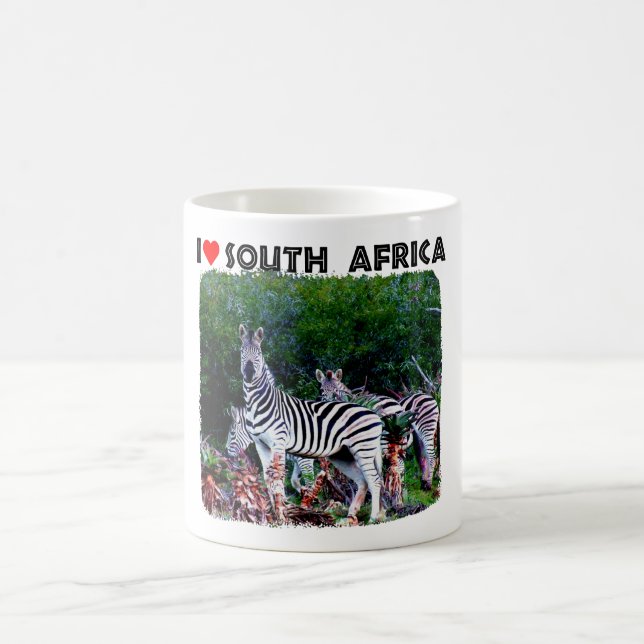 Caneca De Café I Heart South Africa Zebra Aloe (Centro)
