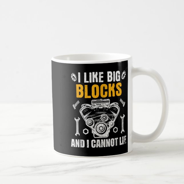 Caneca De Café I Like Big Blocks And I Cannot Lie  (Direita)