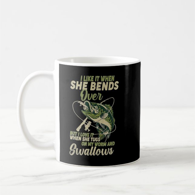 Caneca De Café I Like It When She Bends Over Fishing Gifts Men Fa (Esquerda)
