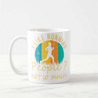 Caneca De Café I Like Running People Not So Much Funny Running