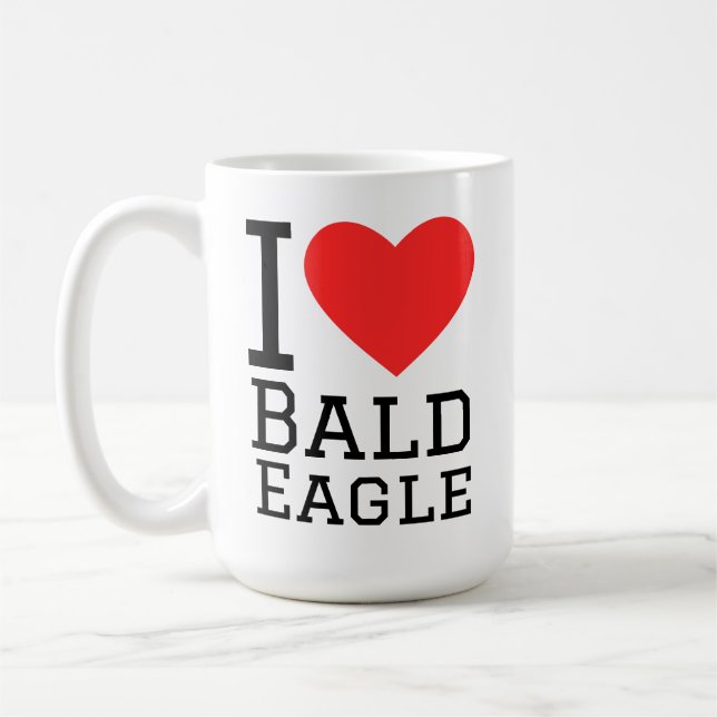 Caneca De Café I love bald eagle  (Esquerda)