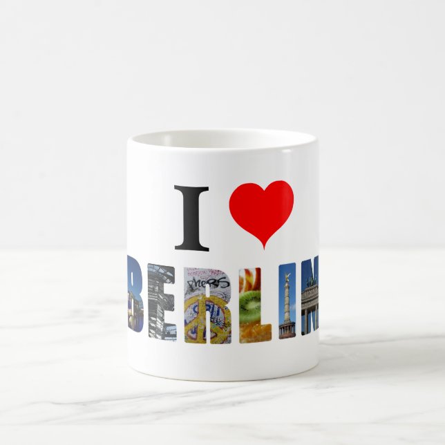 Caneca De Café I Love Berlin Germany Viagem City Photo (Centro)