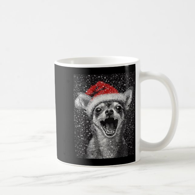 Caneca De Café I Love Christmas Chihuahua  (Direita)